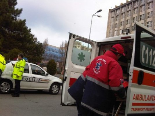 Accident pe DN3: un bărbat băut a ajuns la spital
